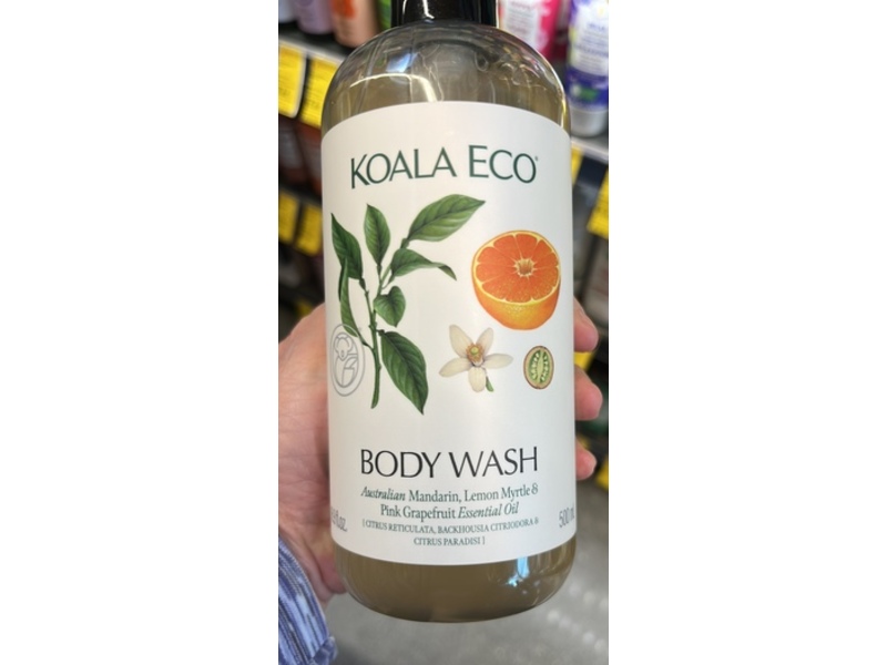 Koala Eco Body Wash, Australian Mandarin, Lemon Myrtle & Pink Grapefruit Essential Oil, 500 mL