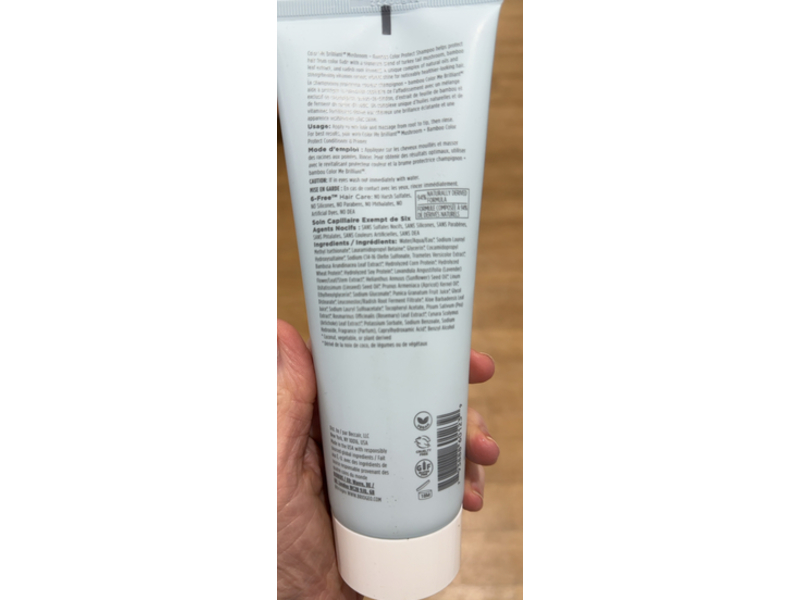 Briogeo Color Me Brilliant Color Protect Shampoo, Mushroom + Bamboo, 8 fl oz/236 mL