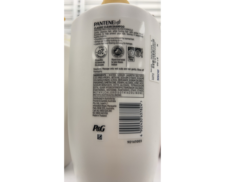 Pantene Pro-V Classic Clean Shampoo, 900 mL