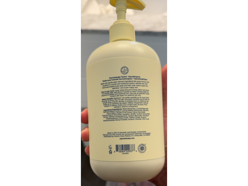 Pipette Body Wash + Bubble Bath, Wild Berry Scented, 16 fl oz/473.2 mL