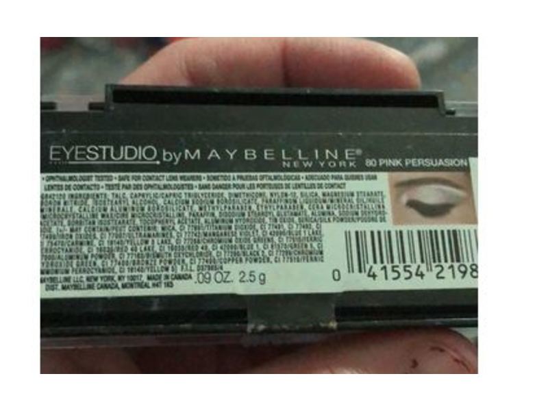 Maybelline New York Eye Studio Color Plush Silk Eyeshadow, Pink Persuasion 80, 0.09 oz/2.5 g