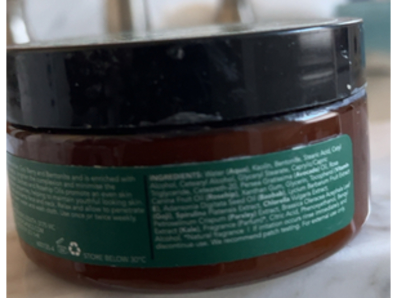 Sukin Super Greens Detoxifying Facial Masque, 3.38 fl oz/100 mL