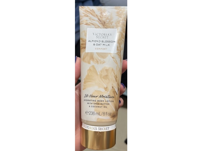 Victoria's Secret Almond Blossom & Oat Milk Hydrating Body Lotion, Shea Butter & Coconut Oil, 8 fl oz/236 mL