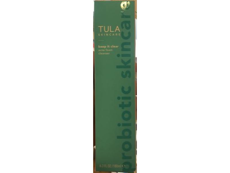 Tula Probiotic Skin Care Keep It Clear Acne Foam Cleanser, 6.3 fl oz/180 mL