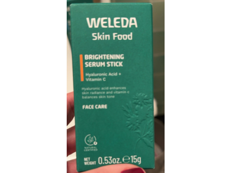 Weleda Brightening Serum Stick, Vitamin C & Hyaluronic Acid, 0.53 oz/15 g