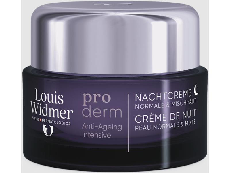 Louis Widmer Proderm Anti Ageing Intensive Night Cream, Non-Scented, 50 mL