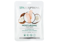 SpaScriptions Moisturizing Foot Mask, Coconut Oil, Hyaluronic Acid & Vitamin E, - thumbnail 1