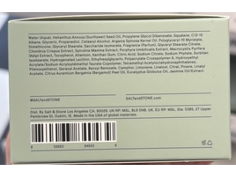 Salt & Stone Body Cream, Bergamot & Hinoki, 6.7 fl oz/200 mL