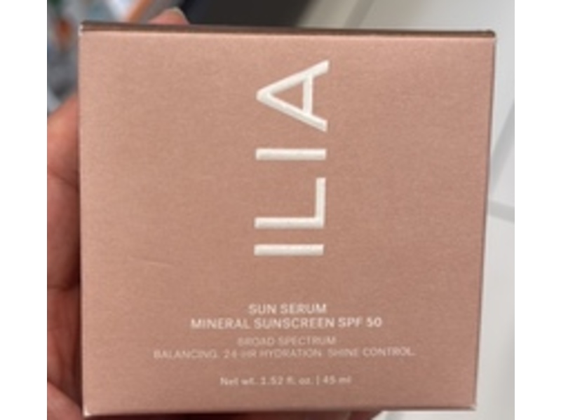 ILIA Sun Serum Mineral Sunscreen, Med Deep, SPF 50, 1.52 fl oz/45 mL