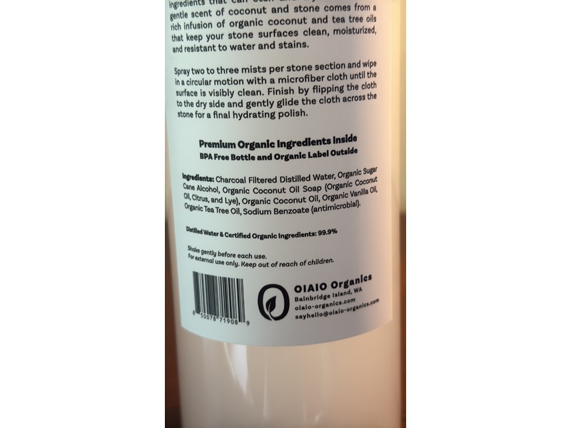 Oiaio Cleaner, Stone, 24 fl oz/709 mL