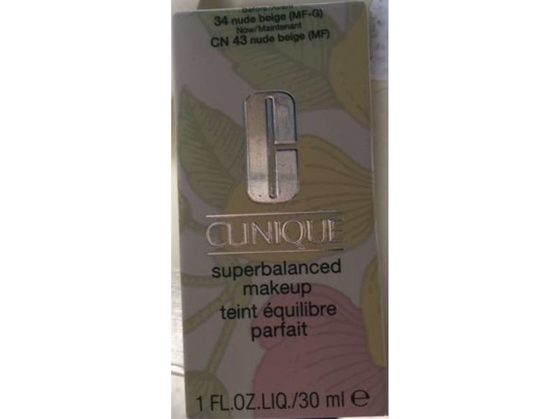 Clinique Superbalanced Makeup Liquid Foundation, 34 Nude Beige, 1 fl oz/30 mL