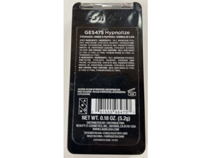 L.A. Girl Eyelux Mesmerizing Eyeshadow, Hypnotize, 0.18 oz/5.2 g