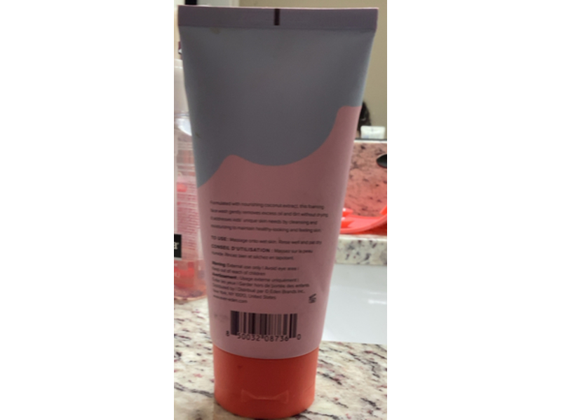 Evereden Kids Cloud Face Wash, 3.4 fl oz/100 mL