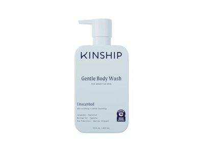 Kinship Gentle Body Wash For Sensitive Skin, Unscented, 13 fl oz/400 mL