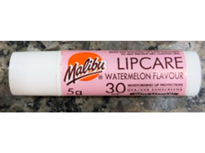 Malibu Lip Care, Watermelon Flavour, SPF 30, 5 g