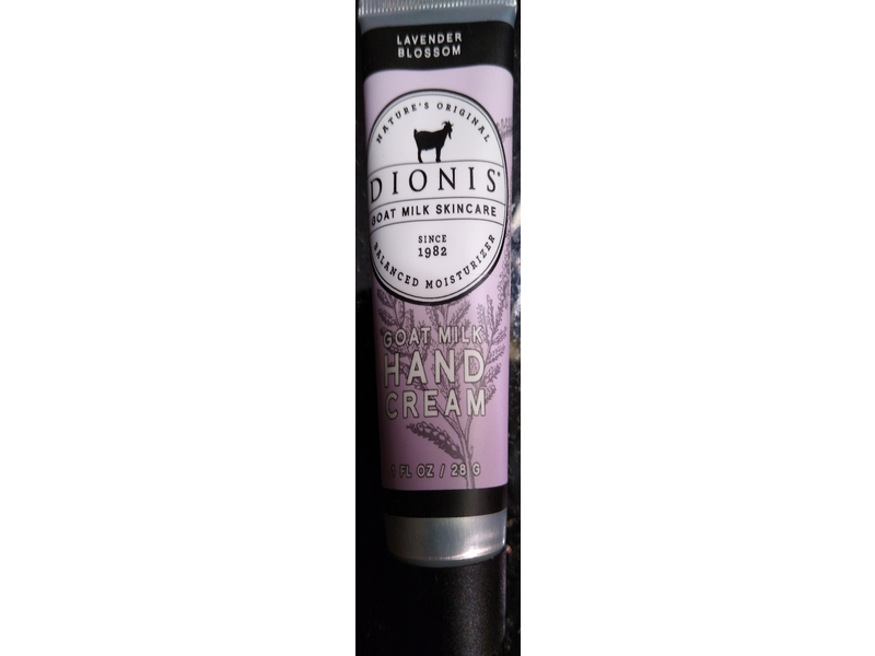 Dionis Goat Milk Skincare Hand Cream, Lavender Blossom, 1 fl oz/28 g