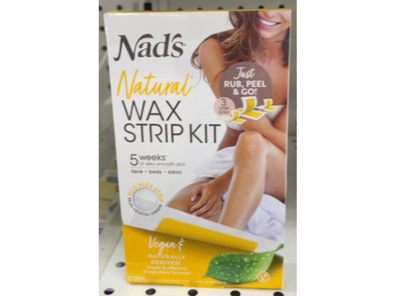 Nad's Natural Wax Strips Kit, 32 Count