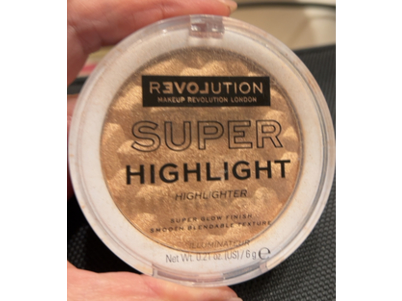 Makeup Revolution Relove Super Highlighter, Rose, 0.21 oz/6 g
