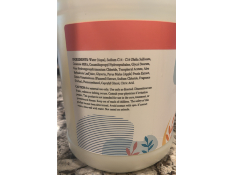 Ginger Lily Farms Botanicals Liquid Hand Soap Refill, Apple Pear, 128 fl oz