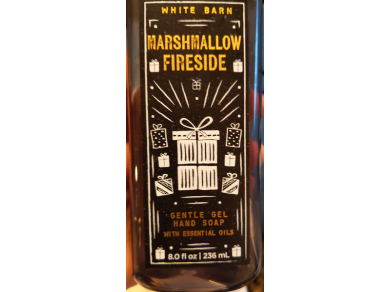 Bath & Body Works Gentle Gel Hand Soap, Marshmallow Fireside, Essential Oils, 8 fl oz/236 mL, Pack Of 2