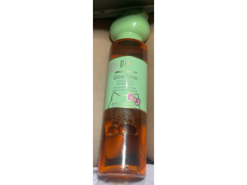 Pixi x Hello Kitty Glow Tonic Exfoliating Toner, 5% Glycolic Acid, 8.5 fl oz/250 mL