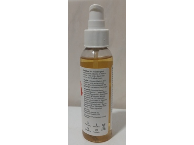 Now Solutions Soothing Rose Facial Cleansing Oil, 4 fl oz/118 mL