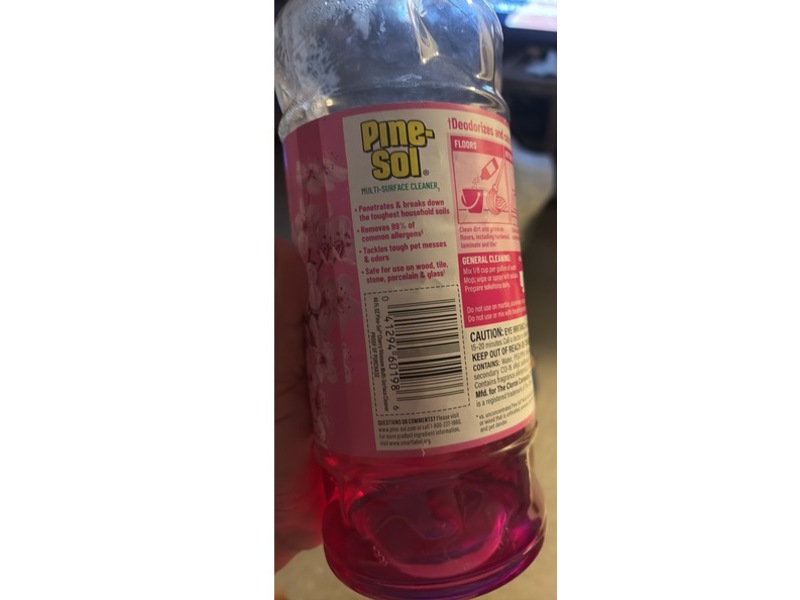 Pine-Sol Multi-Surface Cleaner, Cherry Blossom, 48 fl oz/1.41 L