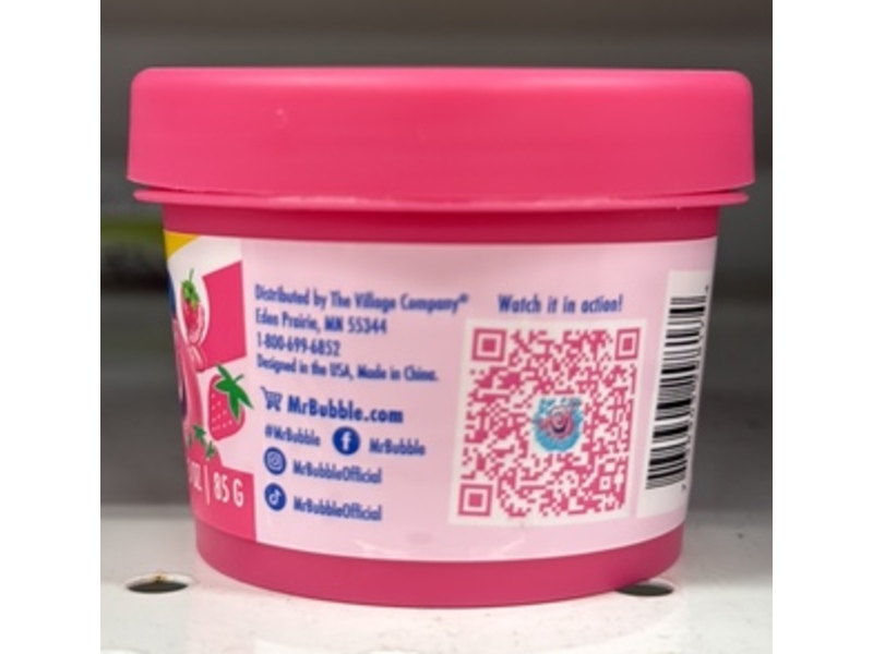 Mr. Bubble Soapy Bath-Dough, Strawberry, 3 oz/85 g