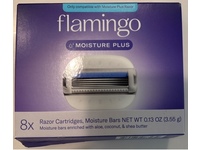 Flamingo Moisture Plus Razor Set, Aloe, Coconut & Shea Butter, 0.13 fl oz/3.55 g, 8 Count - Image 3