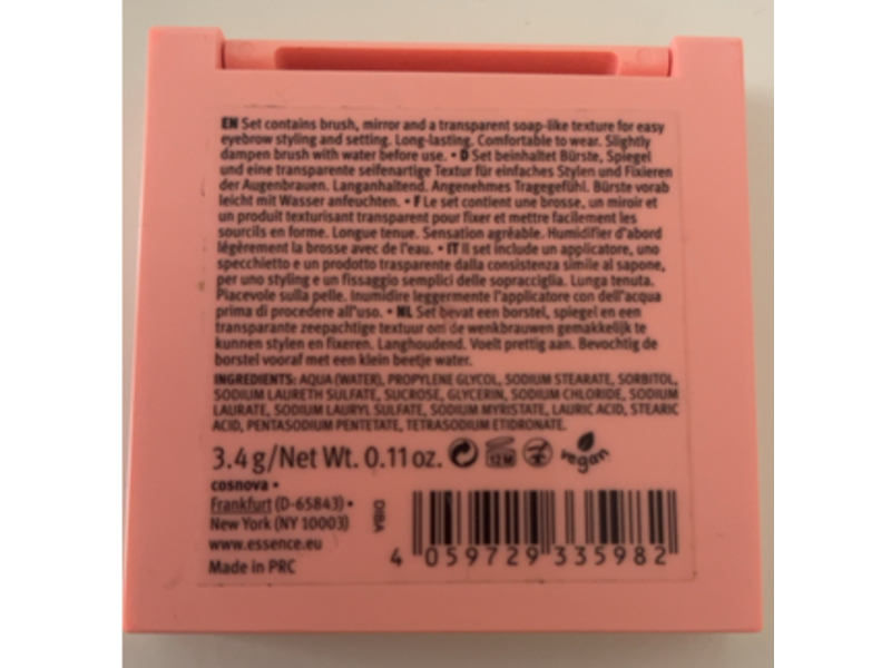 Essence Brow Styling Soap Set, 0.11 oz/3.4 g