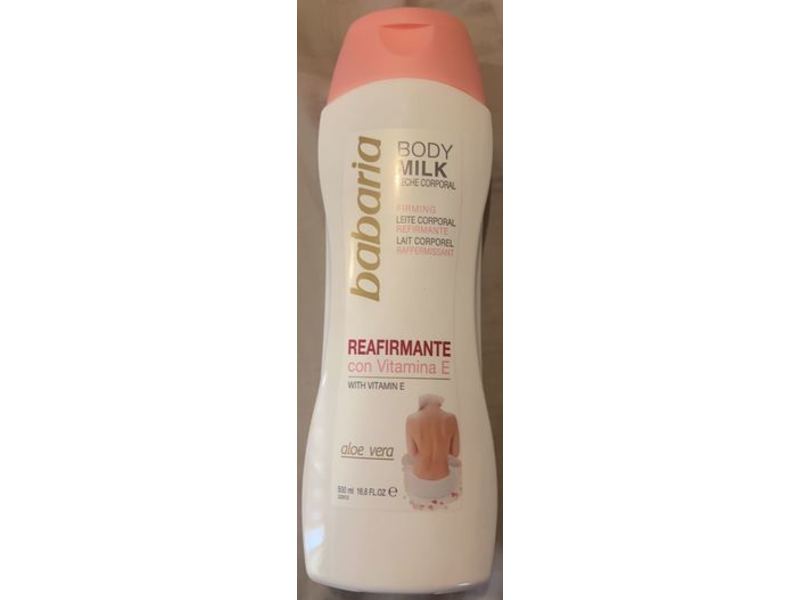 Babaria Body Milk, Reafirmante, Aloe Vera, 16.6 fl oz/500 mL