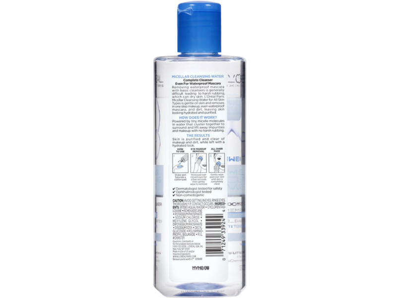 L'Oreal Paris Skincare Micellar Cleansing Water, 13.5 fl oz