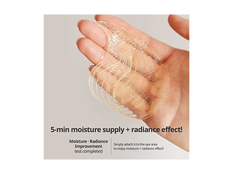 GOODAL Green Tangerine Vitamin C Moisturizing Eye Patch, 5-minute, Hydrating Gel Patch (60 sheets) (Ver.2)