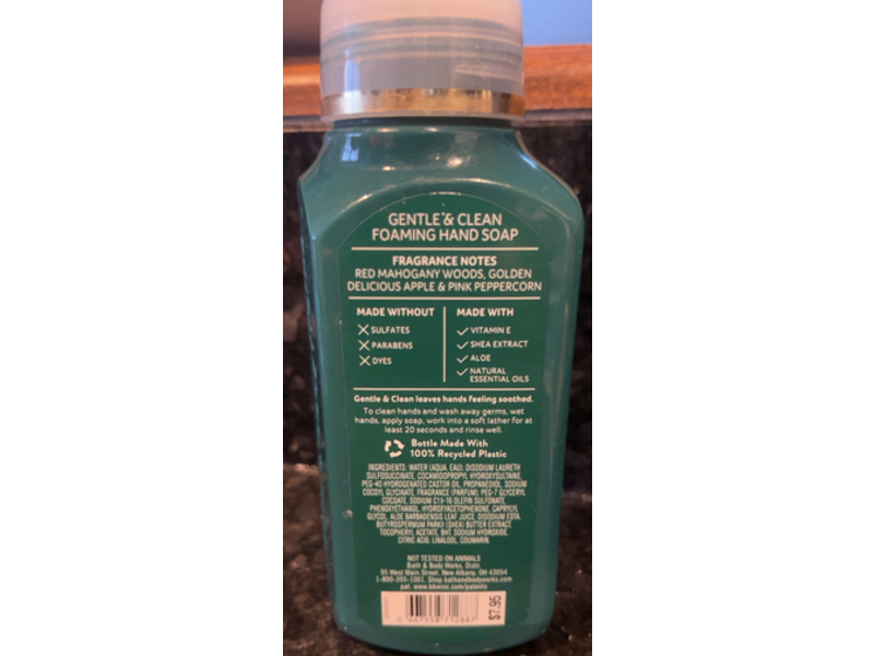 Bath & Body Works Gentle & Clean Foaming Hand Soap, Mahogany Apple, 8.75 fl oz/259mL