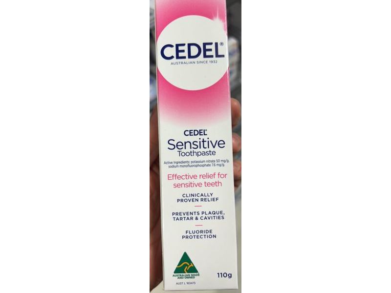 Cedel Sensitive Toothpaste, Fluoride, 110 g