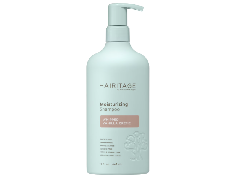 Hairitage By Mindy Mcknight Moisturizing Shampoo, Whipped Vanilla Cream, 15 fl oz/443 mL