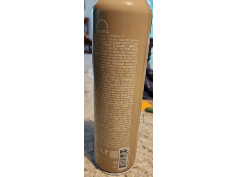 Neuma Neu Styling Flexible Hairspray, Green Tea & Apricot Kern Oil, 9 oz/265 mL
