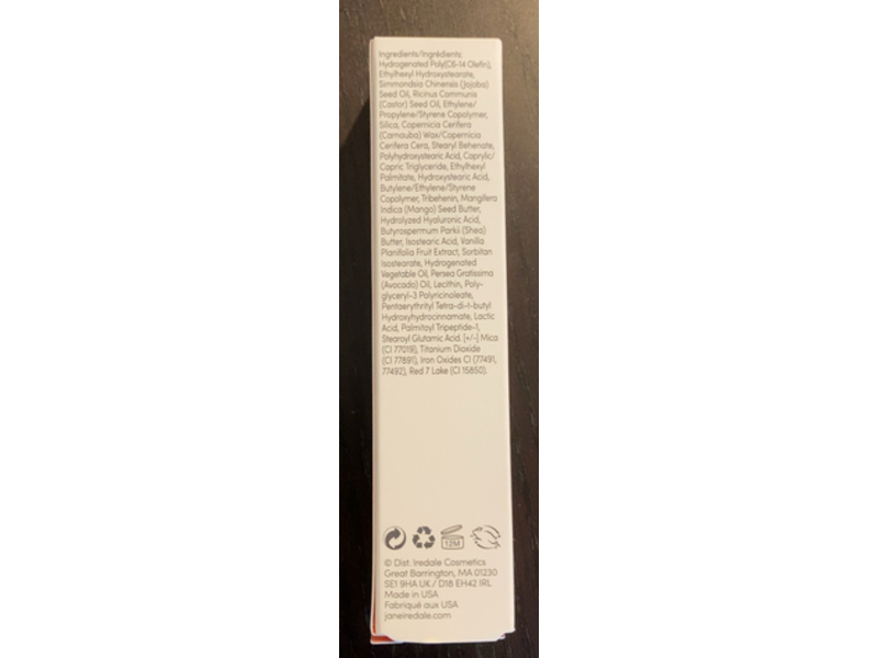 Jane Iredale HydroPure Lip Gloss, Hyaluronic Acid, Snow Berry, 0.126 fl oz/3.75 mL