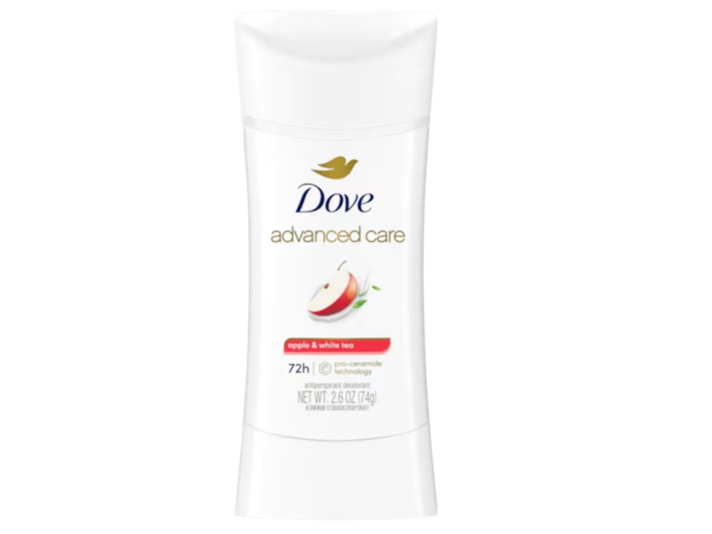 Dove 72h Advanced Care Antiperspirant Deodorant Stick, Apple & White Tea, 2.6 oz/74 g