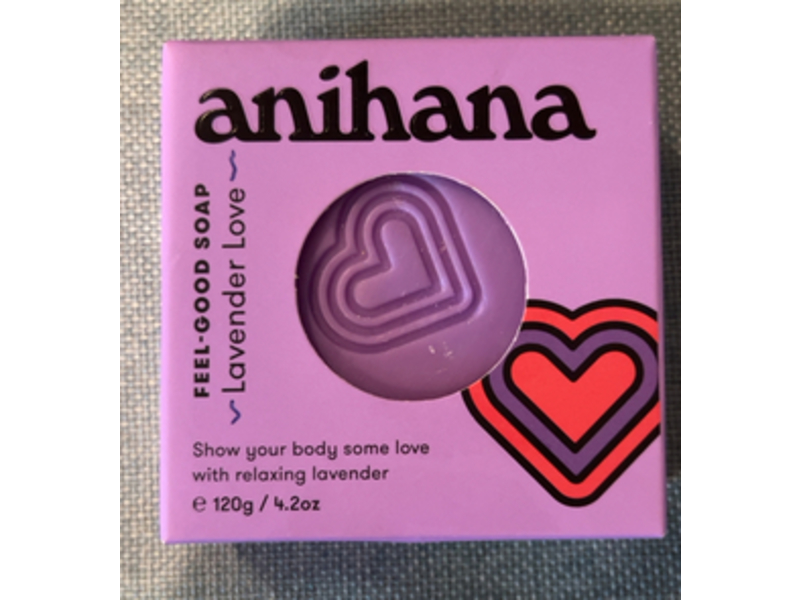 Anihana Feel-Good Soap, Lavender Love, 4.2 oz/120 g