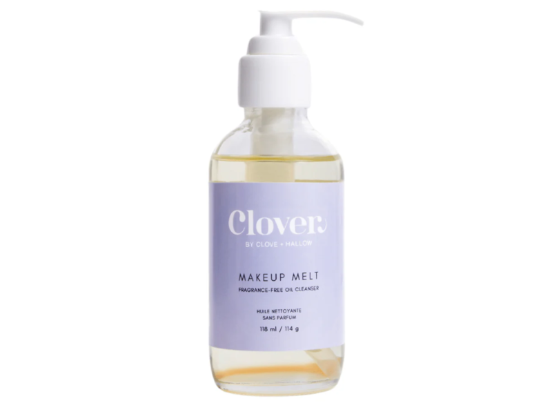 Clover By Clove + Hallow Makeup Melt Oil Cleanser, Fragrance Free, 4 oz/118 mL