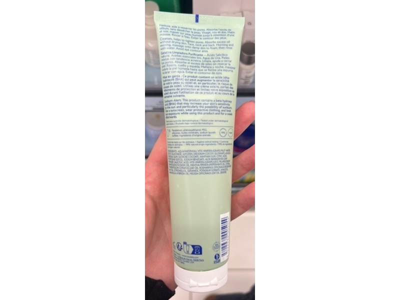 Caudalie Vinopure Purifying Gel Cleanser, Salicylic Acid, Essential Oil & Grape Water, 5 fl oz/150 mL