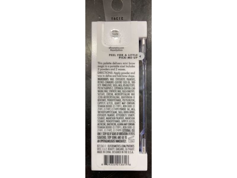 e.l.f. Bite-Size Eyebrow Palette, Taupe, 0.14 oz