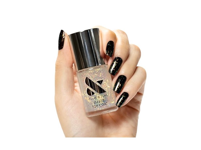 Olive & June Long Lasting Top Coat Nail Polish, Stardust, 0.44 fl oz/12.5 mL