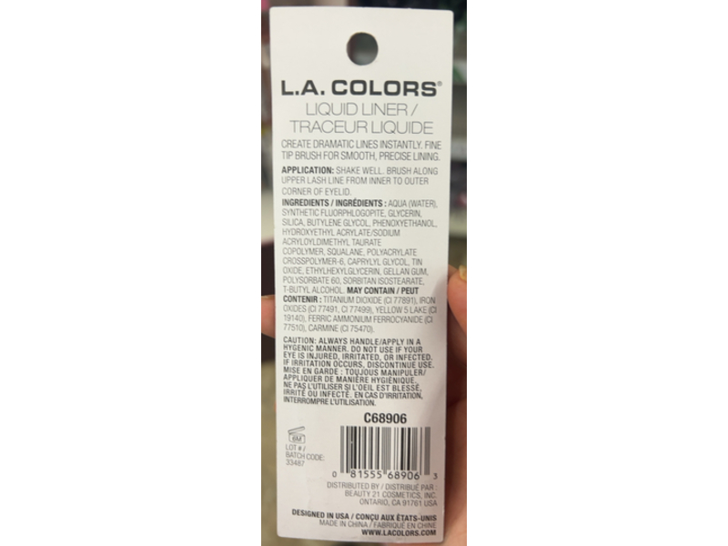 L.A. Colors Metallic Liquid Liner, Metallic Lavender, 0.15 oz/4.2 g
