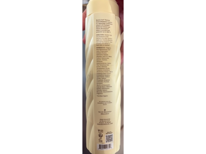 Bounce Curl Thermal Guard Weightless Leave-In Conditioner, 7 fl oz/207 mL
