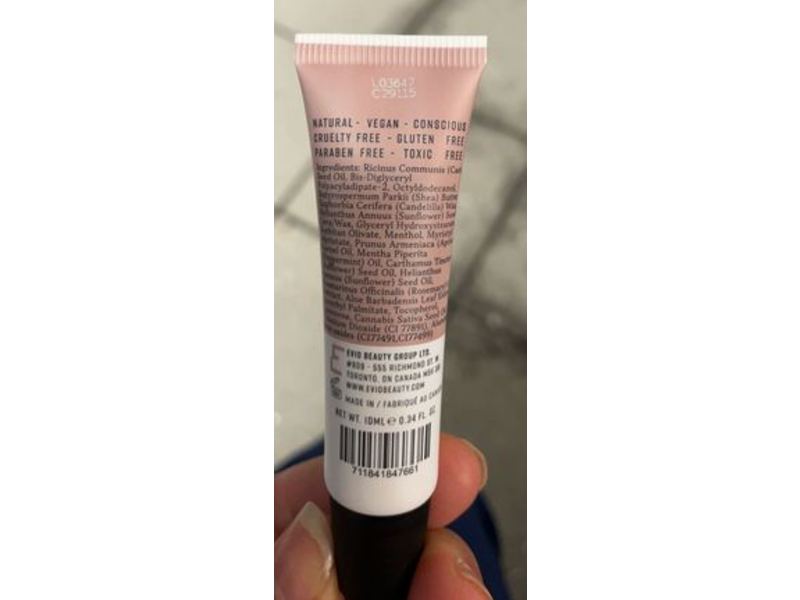 Evio Beauty Lip Serum, Hemp & Peppermint, Speak Up, 0.34 fl oz/10 mL