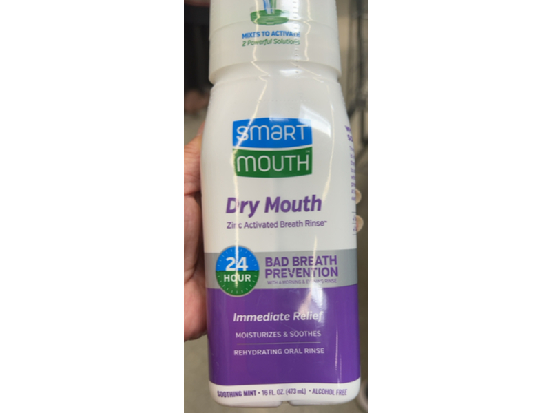 Smart Mouth Dry Mouth Rehydrating Oral Rinse, Soothing Mint, 16 fl oz/473 mL