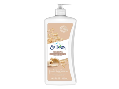 St. Ives Soothing Body Lotion, Oatmeal & Shea Butter, 13.5 fl oz/400 mL