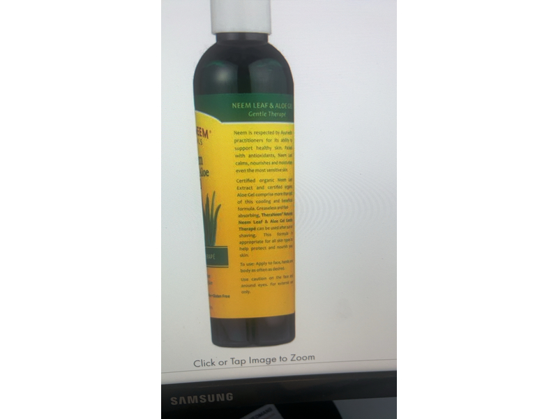 Theraneem Naturals Neem Leaf & Aloe Gel, 8 fl oz/240 mL